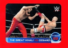 WWE WRESLING - 2014 - Edibas Lamincards - No. 134 - THE GREAT KHALI vs CESARO
