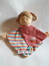 STERNTALER Schmusetuch Puppe Mädchen LAURA türkis rosa gelb tolle Haare wie NEU