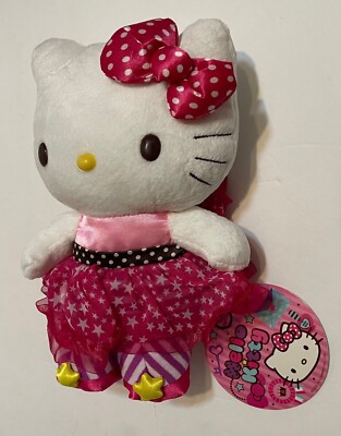 Sanrio hello kitty wear a dress plush ,8  H.New w/tag!