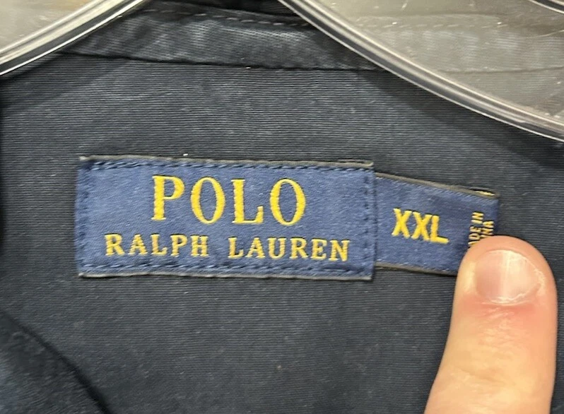 Chaqueta Polo Ralph Lauren Para Hombre Talla 2XL Azul Manga Larga Con Capucha Cremallera Completa Foto 3 de 4