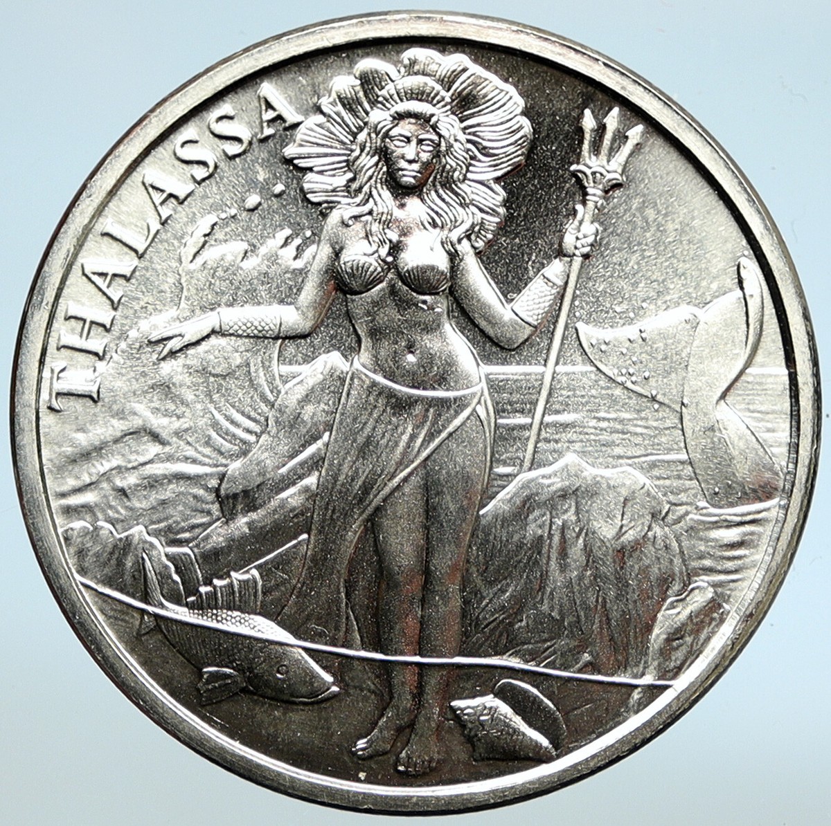 2000-2020 UNITED STATES Trident THALASSA Sea Goddess 1 OZ Silver