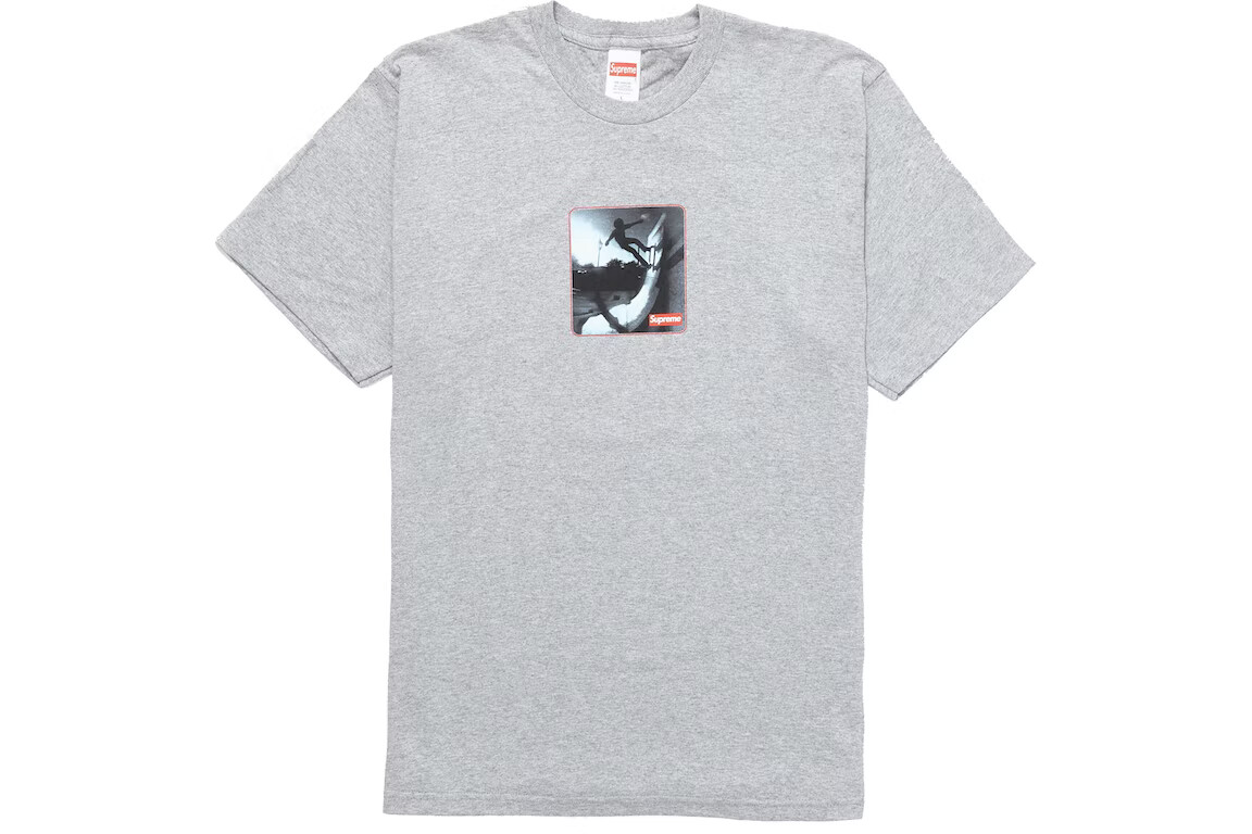 スケートボード Supreme Shadow Tee Heather Grey New Supreme Shadow Tee T-Shirt Skateboard Logo Heather Grey