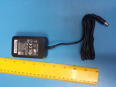 POWER SUPPLY, 12VDC, 1.25A, 15W, PHIHONG, PSAA15W-120, 100-240VAC, No power cord