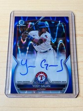 2023 Yosy Galan Bowman Chrome #CPA-YGA 1st Blue RayWave Refractor Auto 136/150