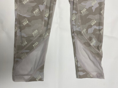 Legging 7/8 Camouflage Victoria's Secret Sport - Taille Haute, Bande Dorée - Taille L - Neuf Avec étiquettes