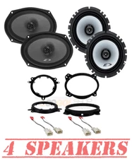 Alpine 2way Front & Rear Door Speaker install kit for 2005-2019 Toyota Tacoma