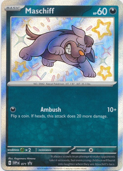 Maschiff -  71   Scarlet & Violet Promo Pokemon TCG