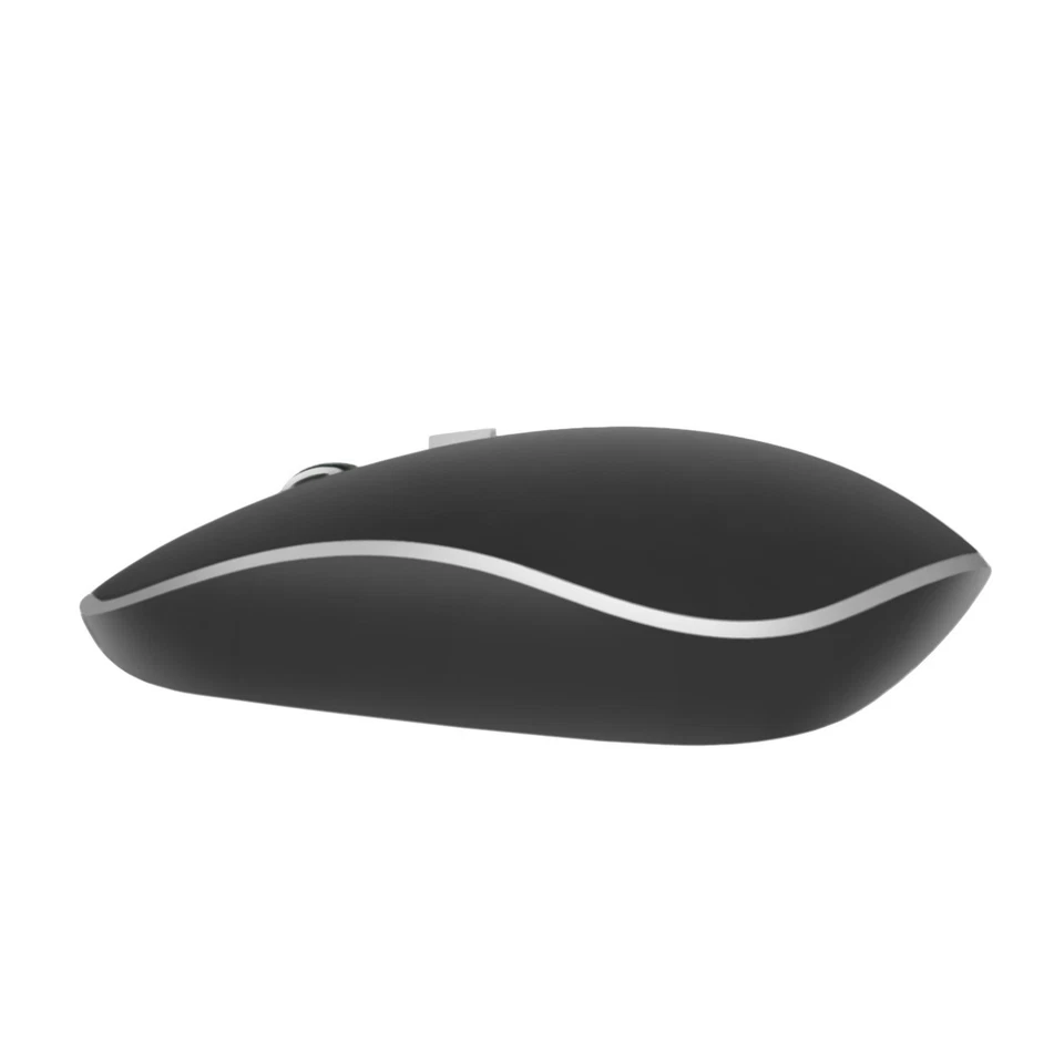 Lote de 10 ratones ópticos inalámbricos inalámbricos de 2,4 GHz USB PC portátil negros Foto 4 de 4