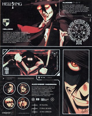 HELLSING BAM BOX ANIME Exclusive ART PRINT /2500 ADREIN HORAN