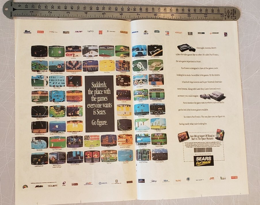 Sears Funtronics Super Nintendo And Sega RARE Advertisement eBay