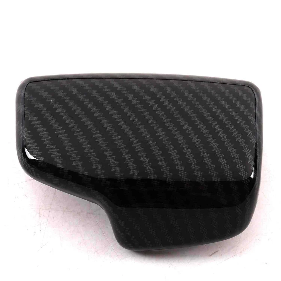 Cubierta de perilla de cambio de marchas estilo fibra de carbono apta para Audi Q5 Q7 2017-21 Foto 3 de 4