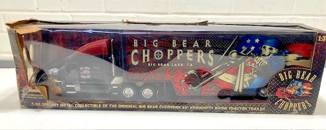 Caminhão reboque trator Big Bear Choopers 1:32 Kenworth na caixa 2005 - Imagem 2 de 4