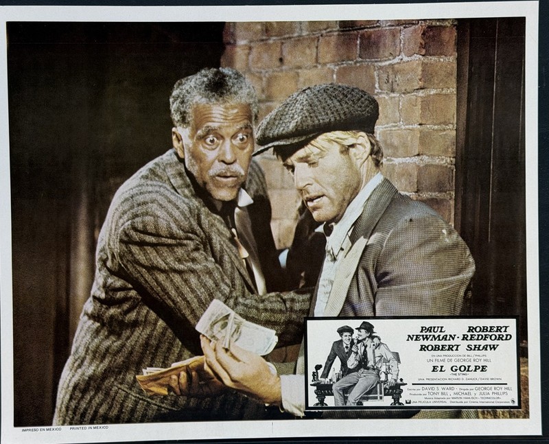 THE STING ROBERT REDFORD ROBERT E. JONES  MEXICAN LOBBY CARD 1973