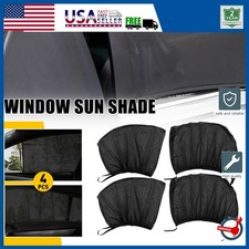 4 Car Side Back Window Sun Shade Cover Mesh Screen Visor Baby UV Blocker Shield