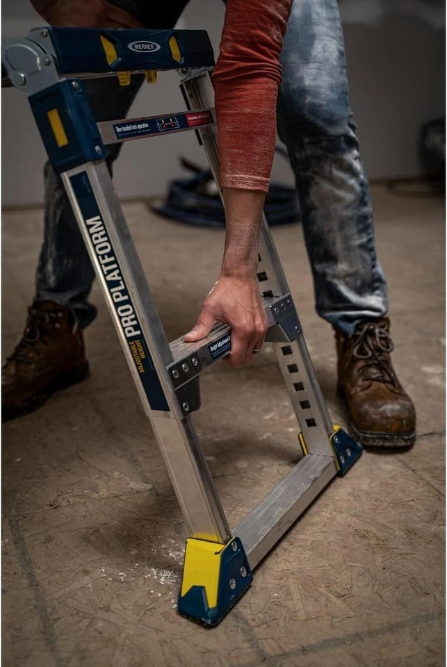 Werner Piattaforma da lavoro regolabile impalcatura portatile max 136KG 79023 - Imagen 2 de 4