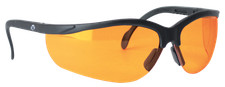 Walker's GWPAMBLSG Sportbrille Erwachsene bernsteinfarbene Gläser Polycarbonat schwarzes Gestell