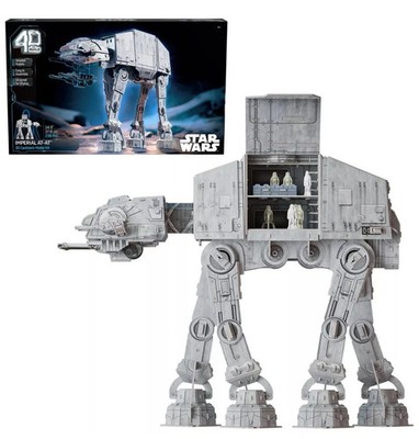 Spin Master STAR WARS 4D Build Imperial AT- AT 3D Cardstock Model Kit  SEALED
