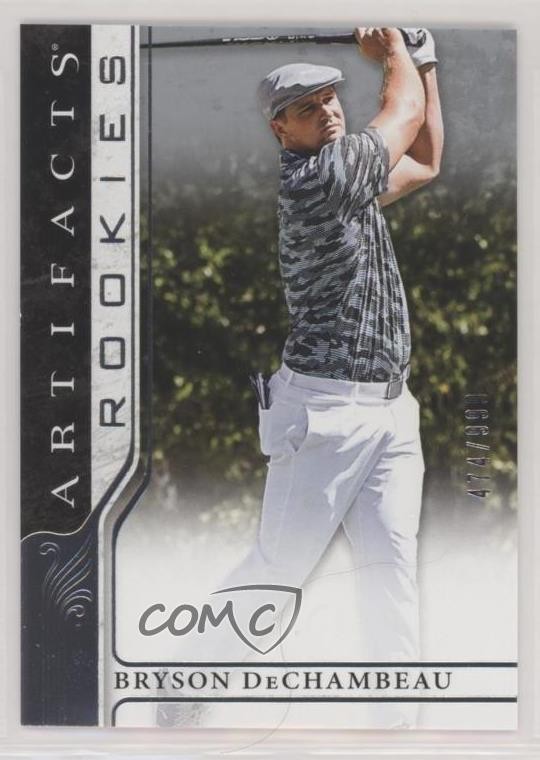 2021 Upper Deck Artifacts Rookies 474/999 Bryson DeChambeau #62 7k1
