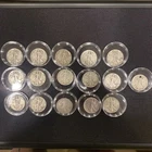Lot Of 16 Walking Liberty Half Dollars 90% Silver, Circulated 1934-1947 🔥