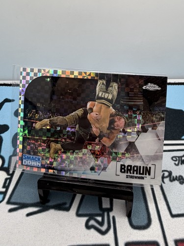Braun Strowman [Xfractor] #14 2020 Topps WWE Chrome card