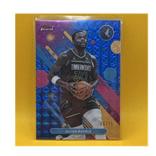 Topps Chrome Julius Randle Timberwolves Blue X-Fractor #123 /75 2025-26