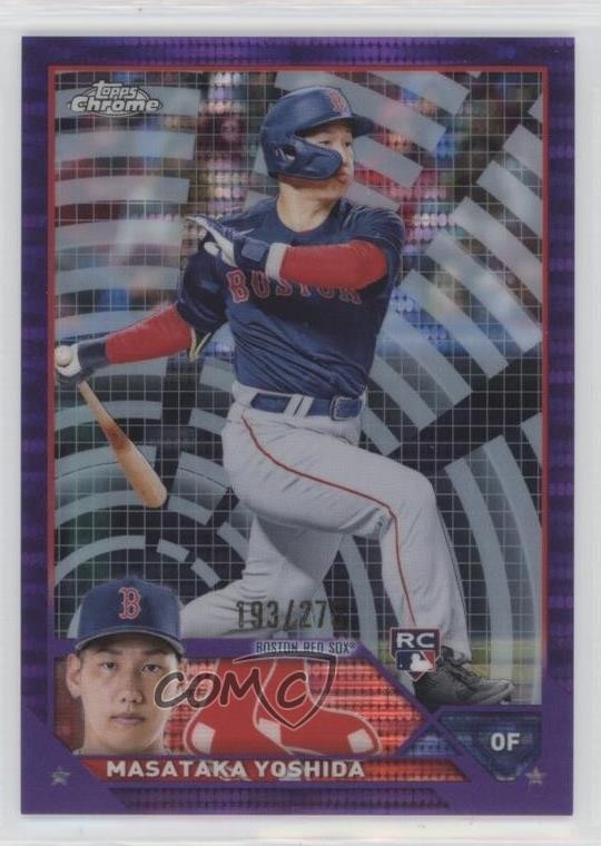 2023 Topps Chrome Purple Sonar Refractor 193/275 Masataka Yoshida #167 yl0
