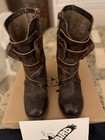 Freebird by Steven Baker Brown Leather Straps Mid-Calf Biker Boots — photo 2