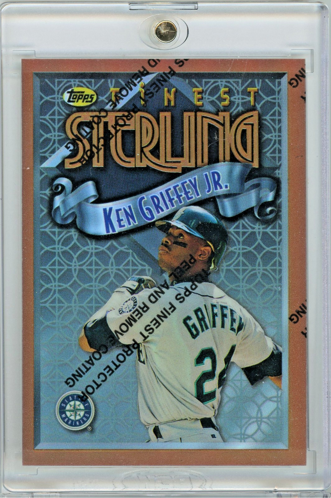 1996 Finest Ken Griffey Jr. Sterling Refractor #24 w/ Coating