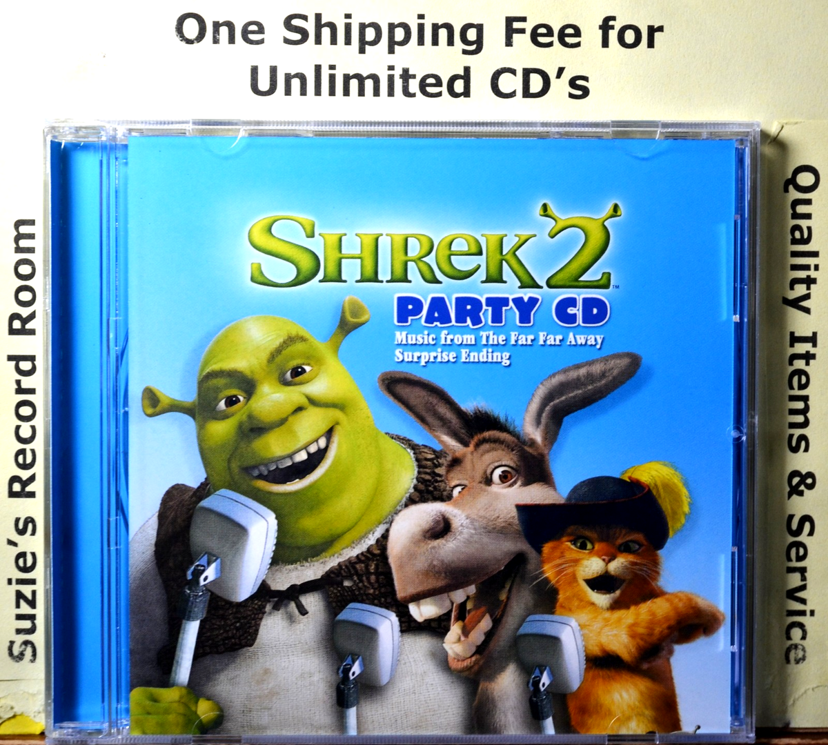 シュレック２パーティー CD　SHREK 2 party CD Shrek 2 Party CD Movie Soundtrack Songs LIKE NEW Children / Family