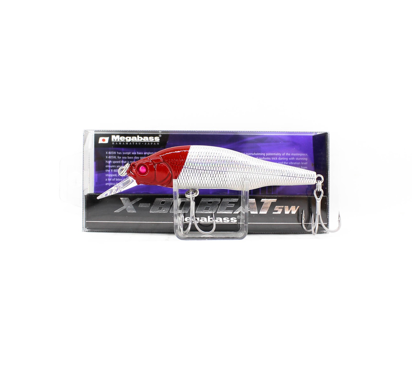 Megabass X-80 Beat SW Slow Sinking Lure GG Red Head (8742)