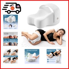 Knee Pillow for Side Sleepers, Large Comfortable Memory Foam Leg Pillow for S...