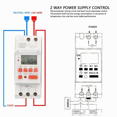 Programmable Timer Switch 7 Day Digital Timer Wasserdicht Für Poolpumpen