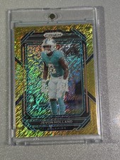 2022 Jevon Holland Gold Shimmer Prizm #184 Dolphins Giants SP Sharp