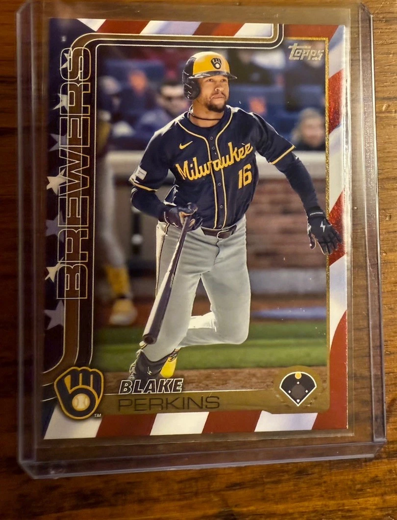 Topps 2025 Series 1 Blake Perkins INDEPENDENCE DAY /76 Pirates #108 SP