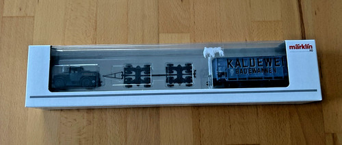 Märklin H0 48822 AC Kälble Straßenroller und Güterwagen G 10 (DB) "KALDEWEI" | Zustand: Neu