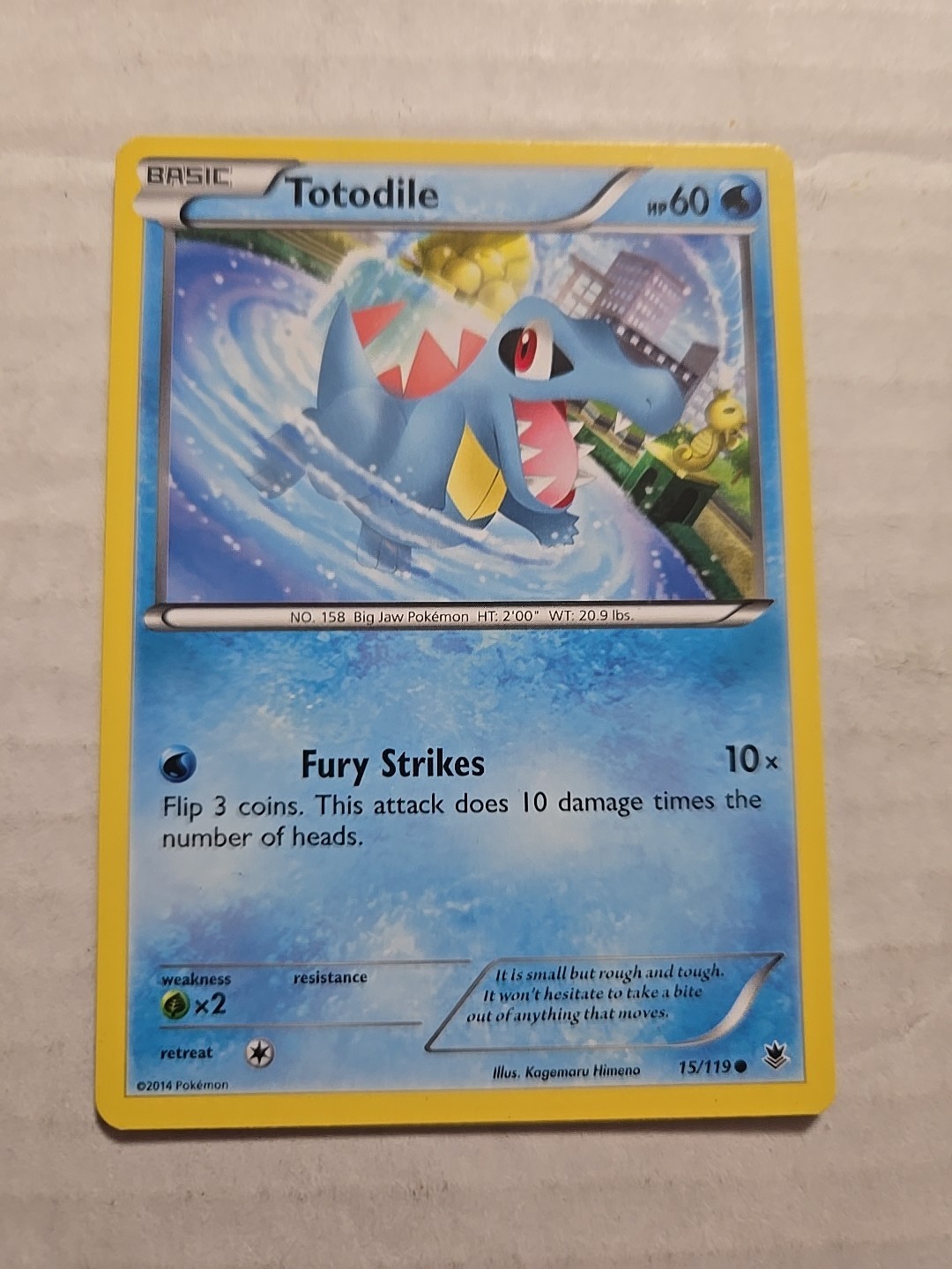 Totodile - 15/119 - Common - Phantom Forces #15/119 Pokemon TCG