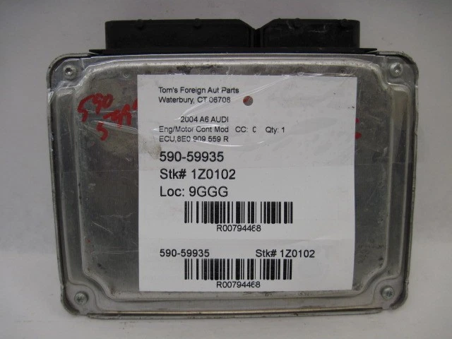 ORDENADOR ECU ECM AUDI A4 A6 2003 03 2004 04 3.0L 8E0 909 559 R 794468 Foto 3 de 4