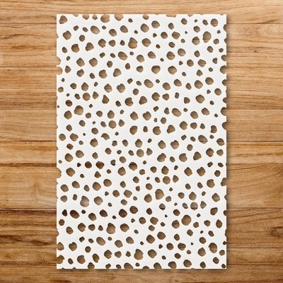 Vary Pattern Stencil Dots Design Texture for Creative Projects - StencilAir