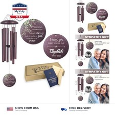 ASTARIN 36" Large Deep Tone Personalized Sympathy Wind Chimes, Memorial Wind ...