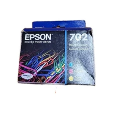 Epson 702 Ink Cartridges 3-Pack Cyan Magenta Yellow EXP /2024 
