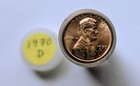 50 Count 1970-D Lincoln Penny Roll Coin Tube UNC — photo 1