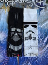 Disney Parks Star Wars Socks Vader Stormtrooper Men's 9-12, Women's 10-13 649