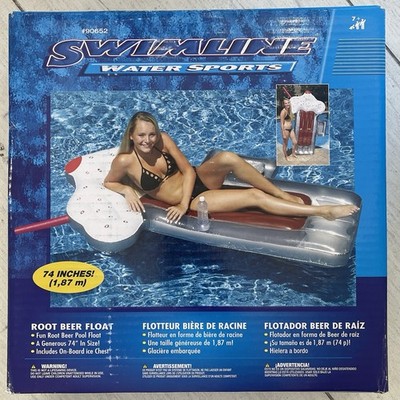 Swimline Water Sports Root Beer Float Inflatable Ride On 74'' Pool NIB 90652