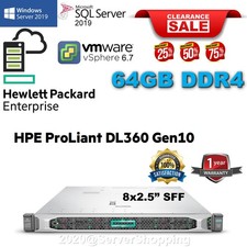 HP Proliant DL360 Gen10 G10 2x oro 6138 64 GB DDR4 9,6 TB SAS 10K Enterprise - Regno Unito