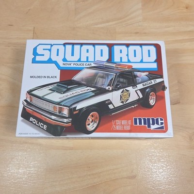 MPC Squad Rod Nova Police Car 1/25 Scale Model Kit NEW OPEN BOX 