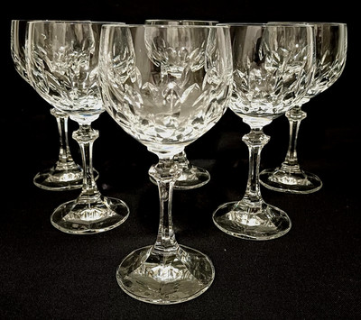6x Weingläser ZWIESEL GARDONE Bleikristall H/D: 15,5 x 6,8 cm Gew. 241 Gramm
