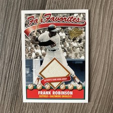 2004 Topps All-Time Fan Favorites Relics Frank Robinson #FFR-FR Game Worn Jersey