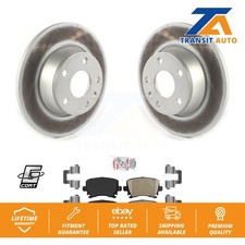 Rear Coated Disc Brake Rotors And Ceramic Pads Kit For Audi TT Quattro