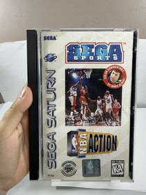 NBA Action (Sega Saturn) Complete CIB TESTED!