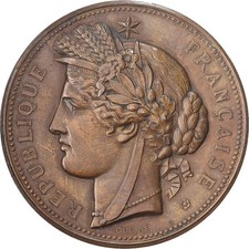 Frankreich, Medaille, Exposition Universelle PARIS, 1878, Bronze, Oudiné, SS